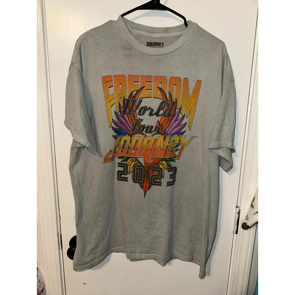 Journey Shirt Mens X-Large World Tour Freedom Rock Music 2023 Casual